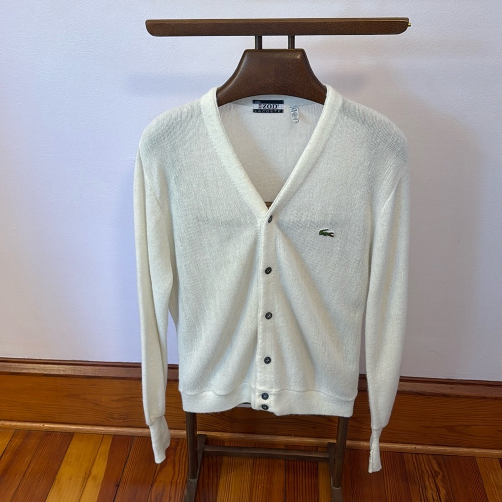 1970’s Vintage Lacoste cardigan size Large
